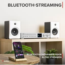 Audizio Bolzano Internetradio met DAB+ en FM - Met CD speler, Bluetooth en Spotify Connect - Zilver — thumbnail 5
