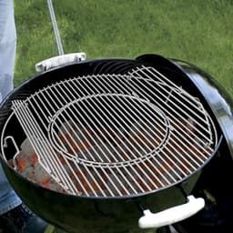 Edelstaal Grillrooster BBQ-System Ø 54.5 cm - Rond Rooster met Handvat voor Weber 57 cm Houtskoolgrills - Pizzasteen Wok Pan — thumbnail 4