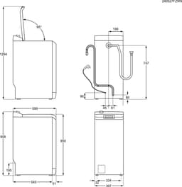 AEG LTR6ECO 6000 serie ProSense - Wasmachine bovenlader - Energielabel A - 1300 toeren - 7 kg — thumbnail 8