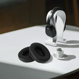 kwmobile 2x oorkussens voor koptelefoon - geschikt voor Sony WH-CH700N / WH-XB900N / WH-CH710N / WH-CH720N / MDR-10R - Earpads voor oortelefoon - In zwart — thumbnail 4