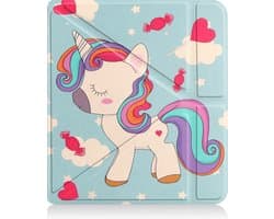 Hoesje Geschikt voor Kobo Sage Hoes Book Case Trifold - Hoes Geschikt voor Kobo Sage Hoesje Book Cover - Kat