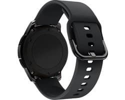By Qubix - Geschikt voor Garmin bandje - Geschikt voor Garmin Venu 2 / Garmin Venu 3 - Siliconen sportband - Zwart - Smartwatch bandje 22mm