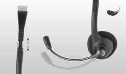 Trust HS-100 Headset Bedraad Hoofdband Kantoor/callcenter Zwart — thumbnail 5