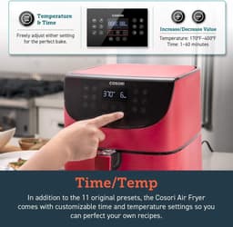 Cosori-CP158 AFRXR-Heteluchtfriteuse-5.5Liter-Rood — thumbnail 22