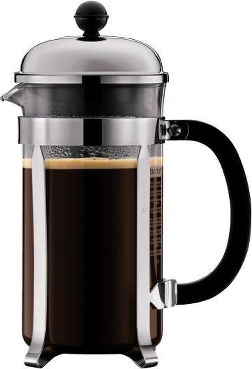 Bodum Chambord French Press Cafetière - RVS - 1 l 8 kops — afbeelding 1
