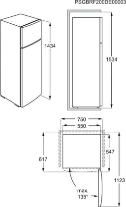 AEG RDB424E1AW 5000 serie ColdSense - Koel-vriescombinatie - Vrijstaand - Wit — thumbnail 12