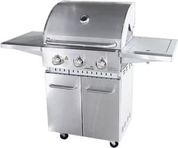 Grilluxe RVS gasbarbecue 3 branders met zijbrander — thumbnail 1