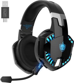PHOINIKAS G2000 Max - 2.4GHz Draadloze Gaming Headset - met microfoon - Over-ear Koptelefoon - Nintendo Switch/PS4/PS5/PC - Zwart — thumbnail 1