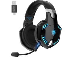 PHOINIKAS G2000 Max - 2.4GHz Draadloze Gaming Headset - met microfoon - Over-ear Koptelefoon - Nintendo Switch/PS4/PS5/PC - Zwart