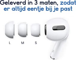 Ibley ComfortFit Siliconen oortips voor Apple AirPods Pro (1e generatie) wit - Siliconen Earplug - S/M/L formaat - 3 paar - 3 maten — thumbnail 4