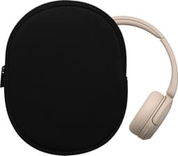 kwmobile hoes geschikt voor Sony WH-CH520 / WH-CH510 / MDR-ZX110 - 22,5 x 17 cm - Beschermhoes voor headset in zwart - Van neopreen — thumbnail 2