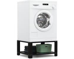 Bodo® - Wasmachine Verhoger - Kast - Ombouw met Plank - Zwart - 63x54x31cm