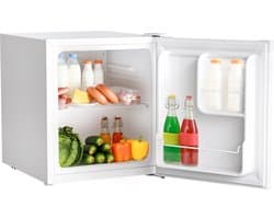 KitchenBrothers Mini Koelkast - 40L - Kleine ijskast - Vrijstaand - Minibar - Frigo - Compact - Wit