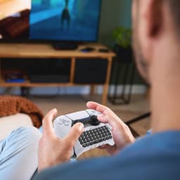 Heuts Goods - Toetsenbord geschikt voor PS5 controller - Qwerty Toetsenbord - Keyboard - Accessoire geschikt voor PS5 - Wit — thumbnail 5