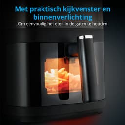 MEDION X10 XL hetelucht friteuse (5 liter XXL frituurmand, stoom voor knapperig voedsel, 1.500 watt, kijkvenster, schudalarm, digitaal bedieningspaneel, 10 automatische programma's, tot 230 °C) — thumbnail 7