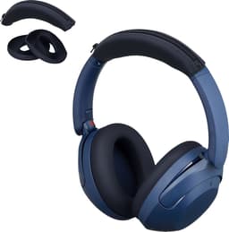 kwmobile siliconen cover voor koptelefoon - geschikt voor Sony WH-XB910N - Voor band en oorpads - 3x in donkerblauw — thumbnail 6