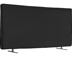 kwmobile linnen beschermhoes voor smart tv geschikt voor 65" TV hoes - Opvouwbare tv hoes - Televisie cover in donkergrijs