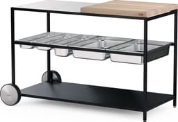 Höfats - Fire Kitchen Wiel voor Buitenkeuken Set van 2 Stuks - Glas - Zilver — thumbnail 5