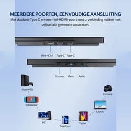 Uperfect Portable Monitor – Draagbare Monitor 18,5 Inch - 1920 x 1080p - Perfect voor Gaming — thumbnail 2