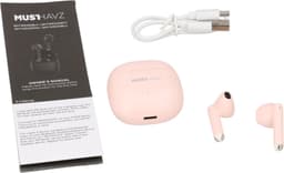 Musthavz True Wireless Earphone Lite Earbuds - Draadloze Oordopjes - Wireless Bluetooth Earphones - Oortjes geschikt voor Apple en Android - Roze/Pink — thumbnail 3