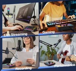 FIFINE - SC3 - Zwart - Streaming Deck - DJ Mixer - Gaming Mixer - Podcast / Stream / Gaming - XLR Aansluiting - Line-in - Voice Changer — thumbnail 4