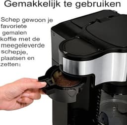 Koffiezetapparaat - Theevoorzieningen - Coffee Apparaat - Zwart/Staal — thumbnail 4