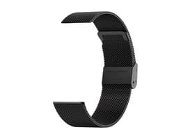 Bizoule Metalen Bandje 18mm Zwart - voor Smartwatch Divina