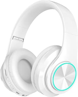 Pro Care Excellent Quality® Headset met Microfoon LED verlichting - Headset Draadloos - Bluetooth - Active Noise Reduction - SD card mogelijkheid - Kleur Wit — thumbnail 1