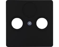 KOPP - Afdekplaat/Centraalplaat - Paris HK05 - Televisie/Radio - Coax - Mat Zwart