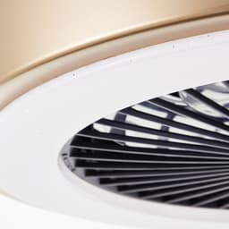 Brilliant Slimline - Plafondventilator - Met verlichting - LED 40W - 3000K-6500K - Dimbaar - Zwart met Goudenrand - Zeer stil — thumbnail 3