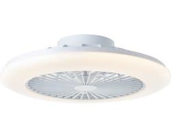 Brilliant Salerno - Plafondventilator - Met verlichting - LED 40W - Wit en RGB kleuren - Dimbaar - Wit - Zeer stil