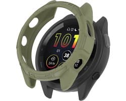Hoesje TPU Bumper Case Geschikt voor de Garmin Forerunner 265 - TPU Hoesje - Groen