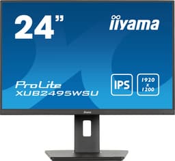 iiyama ProLite XUB2495WSU-B7 - 24 Inch - IPS - WUXGA - USB-hub - In hoogte verstelbaar — thumbnail 1