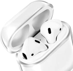 Hoesje geschikt voor Airpods 1 / Airpods 2 - Schokbestendig siliconen Case Silicone - Transparant — thumbnail 2