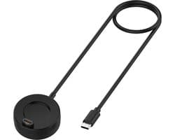 Strap-it USB-C oplader / oplaadkabel geschikt voor Garmin Vivoactive 3 / 4 / 4s / 5 / Venu / Venu SQ / Venu SQ 2 / Venu 2 / Venu 2s / Venu 2 Plus / Vivomove 3 / 3s / Style / Luxe / Forerunner & Fenix modellen - USB-C oplaadkabel