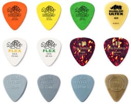 Dunlop PVP112 Acoustic Variety Plectrum 12-Pack - Plectra, light / medium, mix van 12 stuks — thumbnail 2