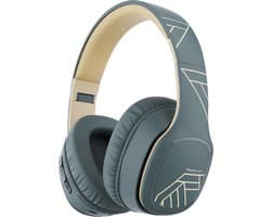 PowerLocus P7 - Draadloze Over-Ear Koptelefoon Inklapbaar - Bluetooth Hoofdtelefoon - Met microfoon – Headphone – Incl. Carry Case - Asphalt Grey