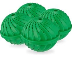 wasbol set van 4 - voor wasmachines - tot 90°C - huidvriendelijk - groen