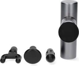 Nedis SmartLife Massage Gun – Draadloos – Mini Massage Pistool – 4 Opzetstukken – Spierherstel & Ontspanning – Oplaadbaar – Met Draag Tasje – Donkergrijs — thumbnail 2