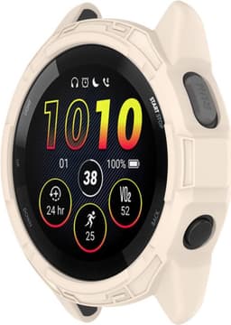 TPU Hoesje Geschikt voor de Garmin Forerunner 265 - Sterk Materiaal - Beige — thumbnail 5