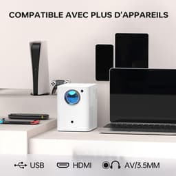Projector - Mini - 1080P -Draagbaar - Beamer - Bluethooth — thumbnail 3