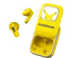 Pokémon - draadloze oordopjes - schuifdisplay met LED verlichting - met oplaadcase - touch control - lange batterijduur
