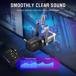 FIFINE KS-5 - Starterspack - AM8 & SC3 - Podcast Starterspack - Gaming Streaming - USB RGB Microfoon - Streaming Deck - DJ Mixer - Zwart — thumbnail 5