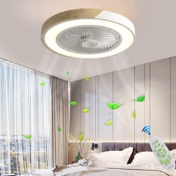 Plafondlamp met Ventilator - Plafondlamp met Ventilator LED - Plafondventilator - Ventilator Afstandsbediening - App - LED — thumbnail 2