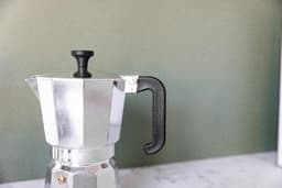 La Cafetière Venice Aluminium espressomaker met koelblijvende handgreep en knop — thumbnail 2
