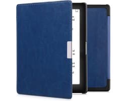 kwmobile e-reader hoesje geschikt voor Kobo Aura Edition 1 hoes - E reader flip case met magnetische sluiting - Ereader cover in blauw