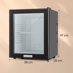 Klarstein Minibar Barmodel Koelkast - 24 Liter - glas - 0dB - Zwart - Minikoelkast - 5-15°C - voor Hotelkamer voor Kantoor - Stil Compact - Mini Fridge Kleine Koelkast Hotelkoelkast Drankkoeler Compact Koelkast — thumbnail 23