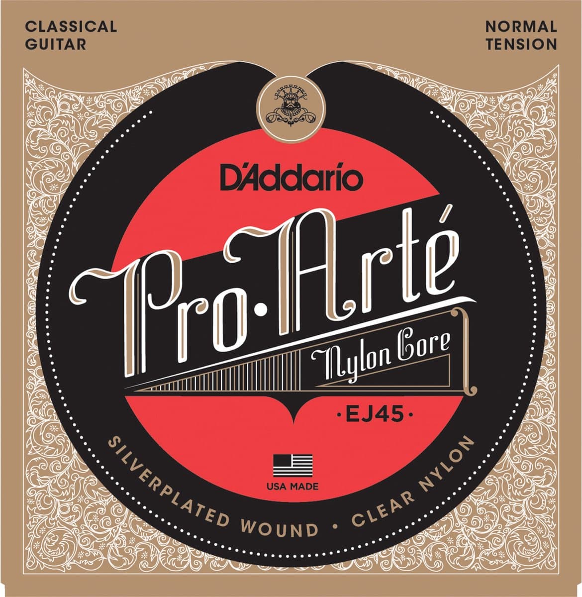 D'Addario EJ45 - Gitaarsnaren - Snarenset voor klassieke gitaar - Normal tension — afbeelding 1
