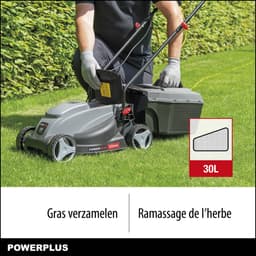 Powerplus elektrische grasmaaier POWEG63703 - 1000 W, 320 mm Ø grasmachine, tuintoestel, met grasopvangsysteem en achteruitworp — thumbnail 4