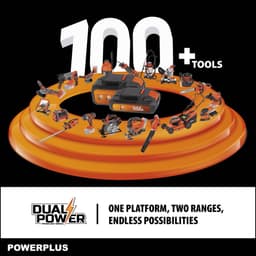 Powerplus Dual Power accu grasmaaier POWDPG75561 - 20 V, 340 mm Ø grasmachine, zonder accu en lader, met grasopvangsysteem en achteruitworp — thumbnail 3